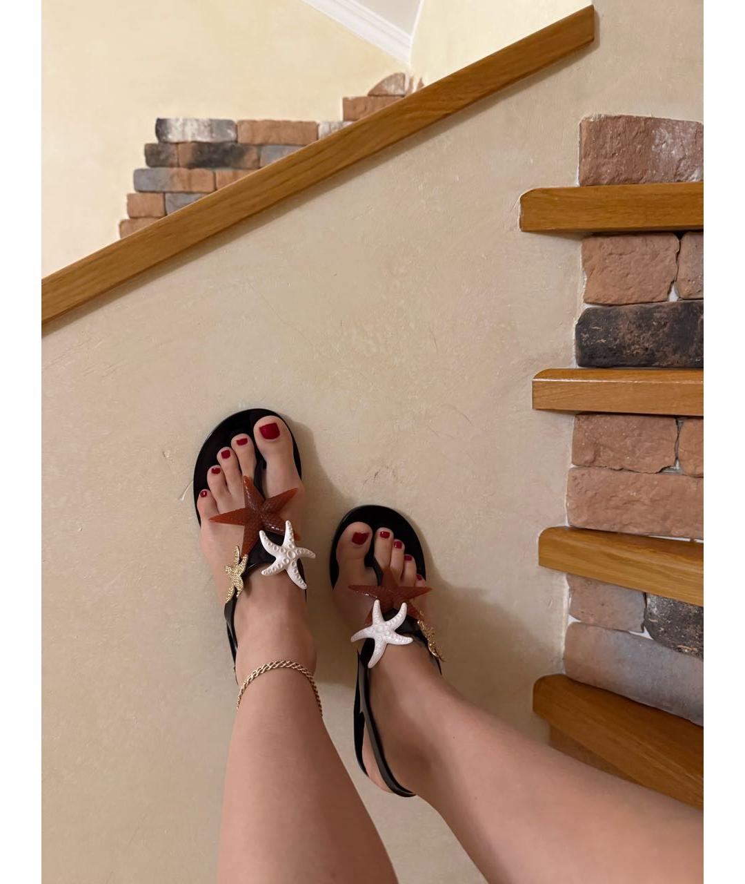 SAINT LAURENT Мульти резиновые сандалии, фото 6