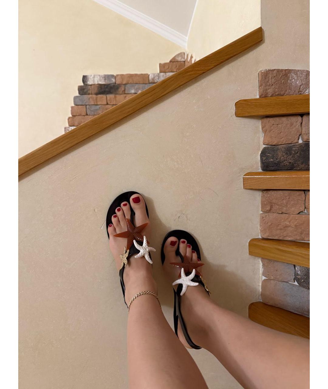 SAINT LAURENT Мульти резиновые сандалии, фото 5