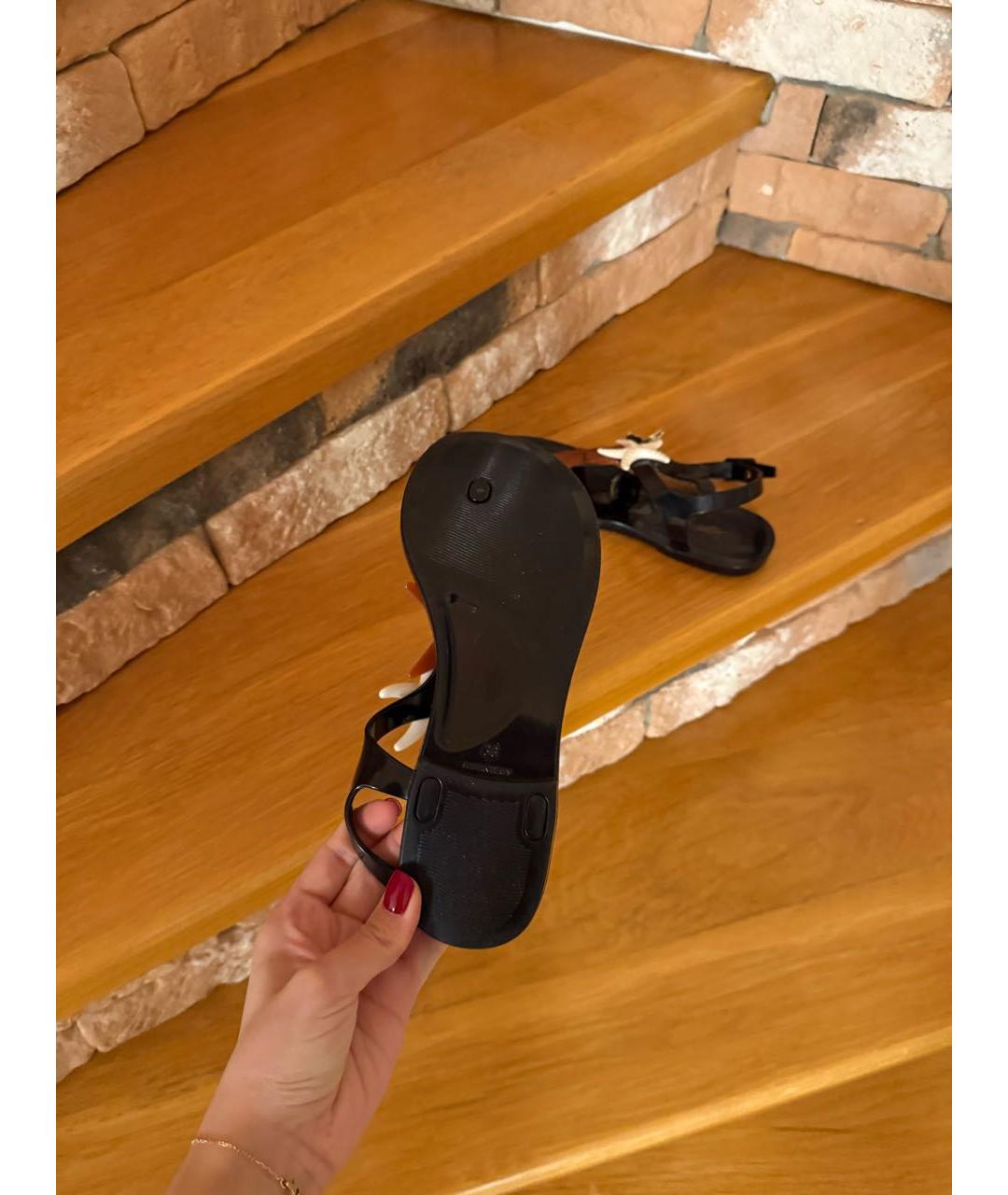 SAINT LAURENT Мульти резиновые сандалии, фото 4