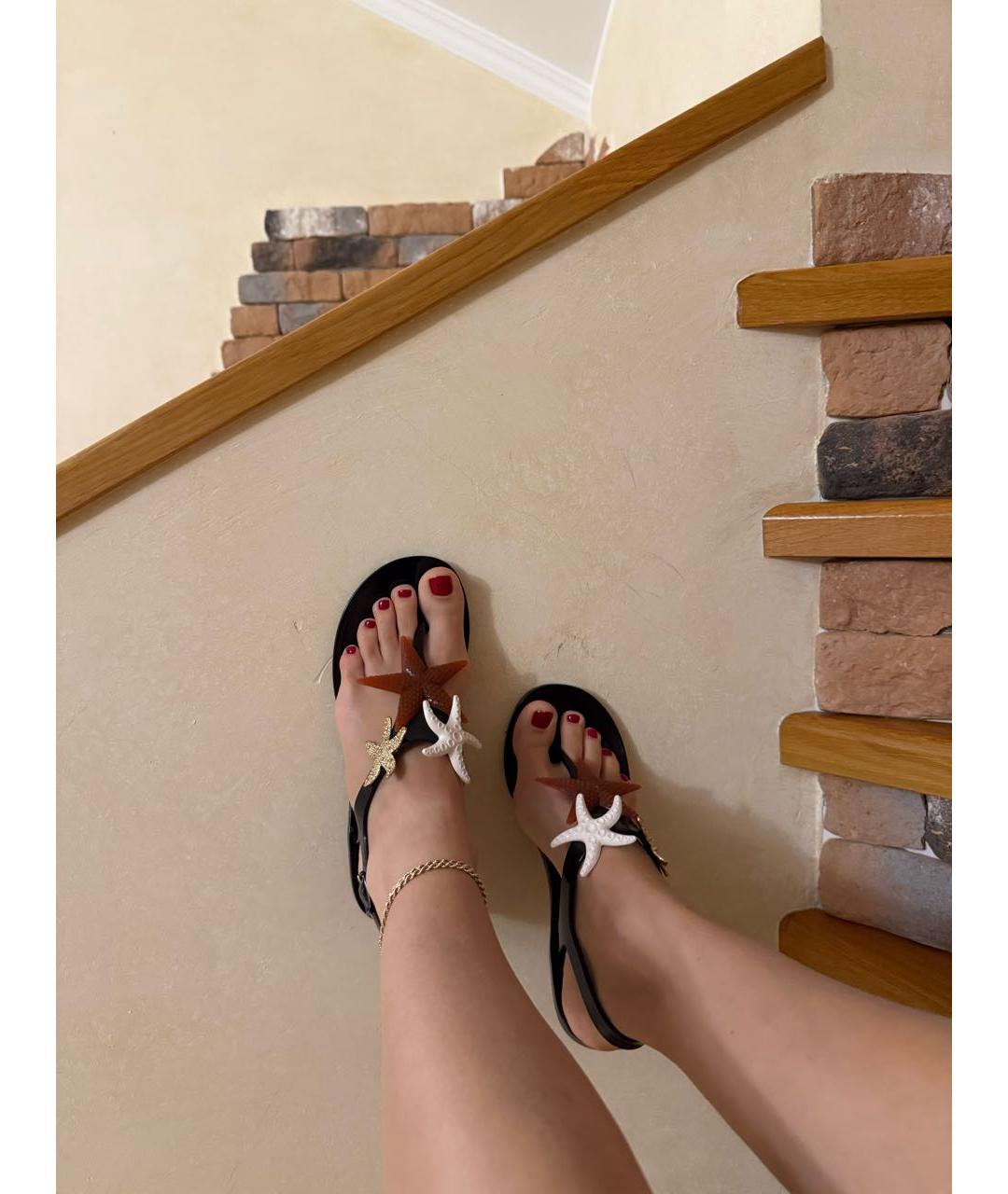 SAINT LAURENT Мульти резиновые сандалии, фото 7