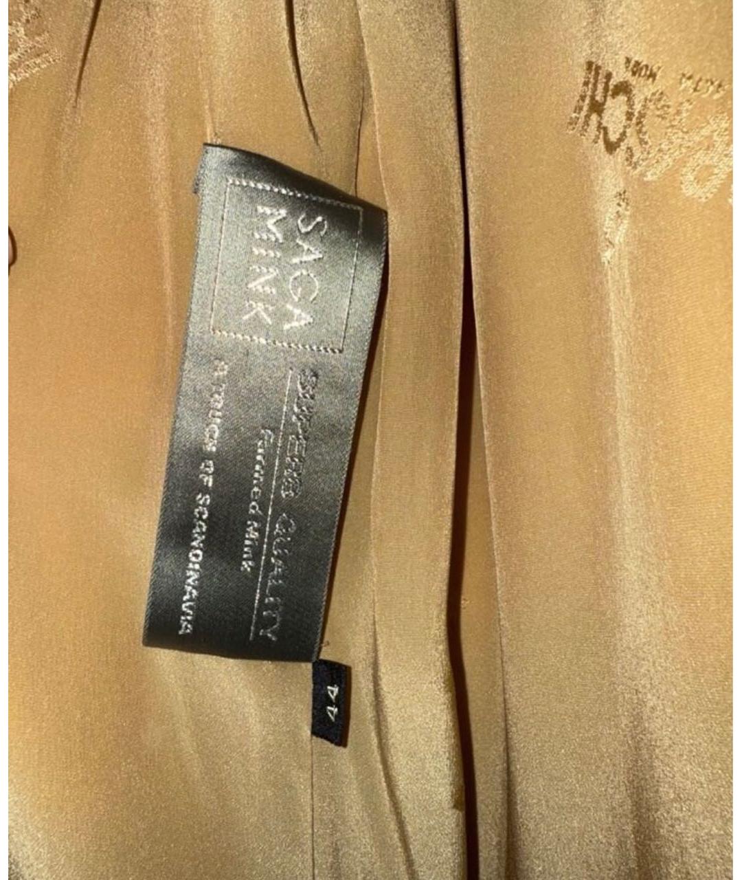 BRASCHI Бежевая меховая шуба, фото 8