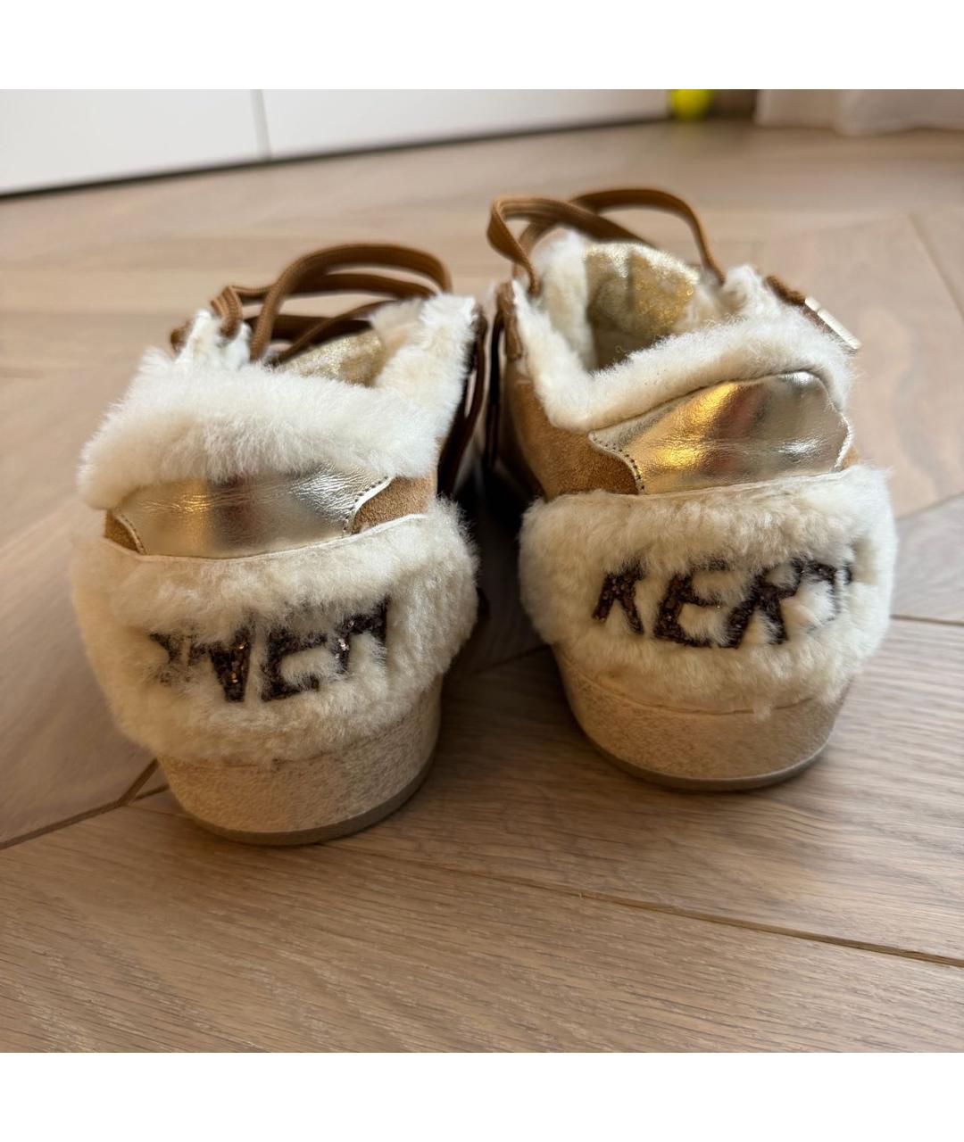 GOLDEN GOOSE DELUXE BRAND Горчичные замшевые кеды, фото 4