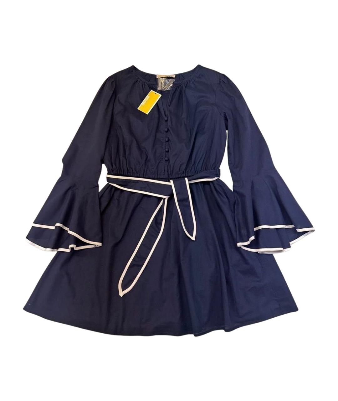 MICHAEL MICHAEL KORS Темно-синее хлопковое повседневное платье, фото 1