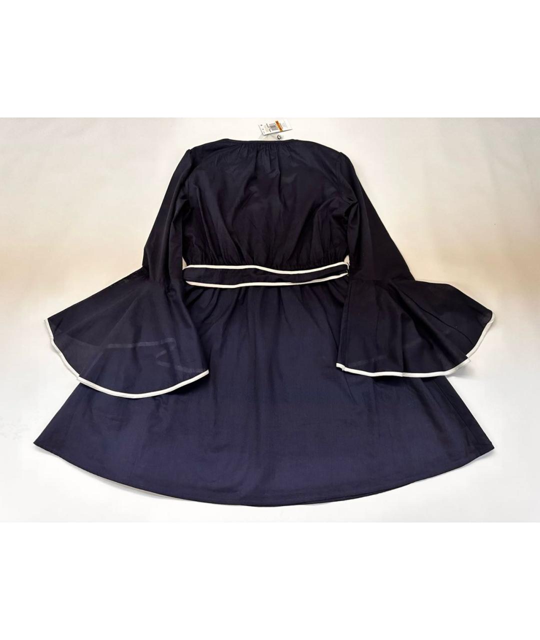 MICHAEL MICHAEL KORS Темно-синее хлопковое повседневное платье, фото 2