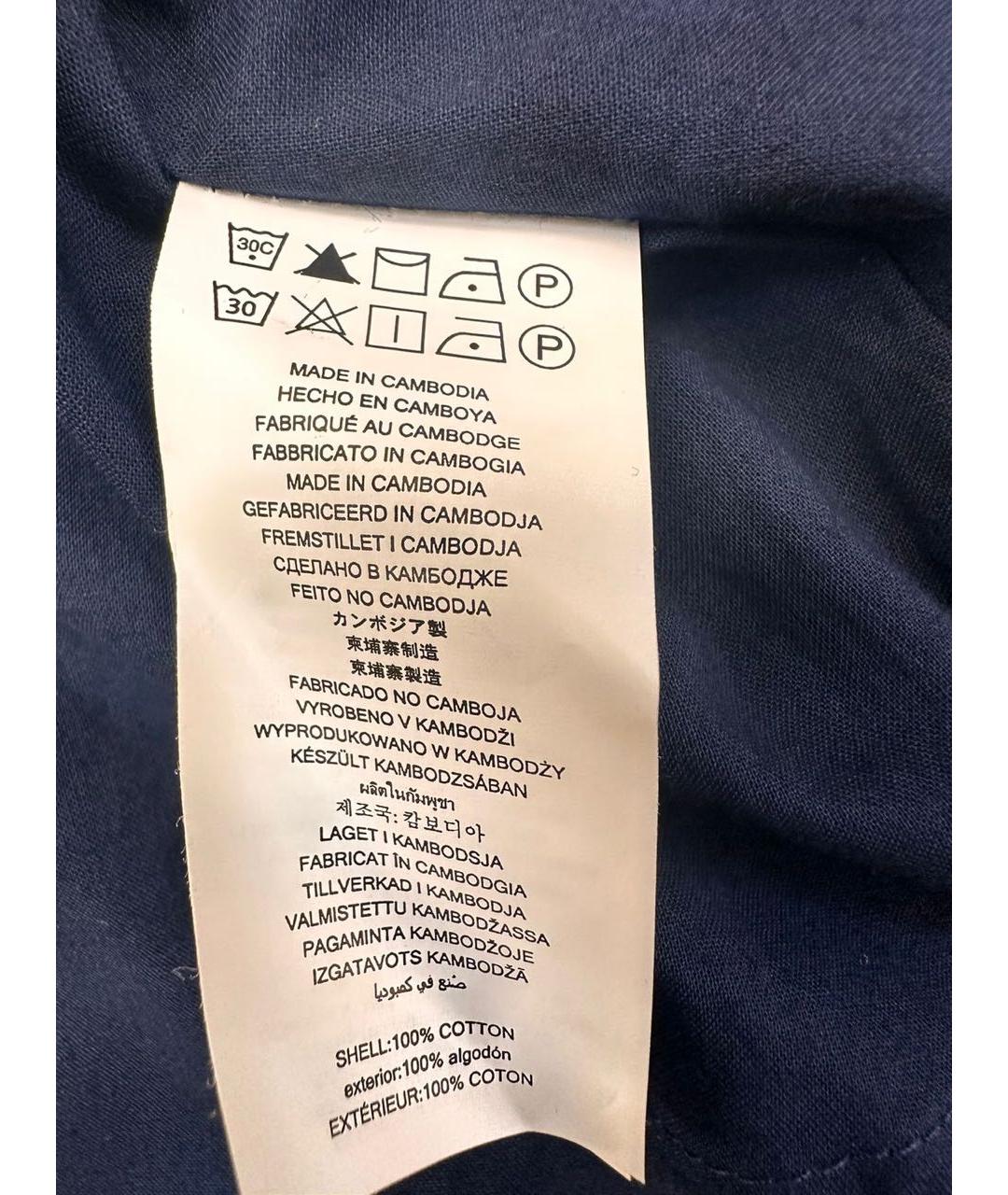 MICHAEL MICHAEL KORS Темно-синее хлопковое повседневное платье, фото 5