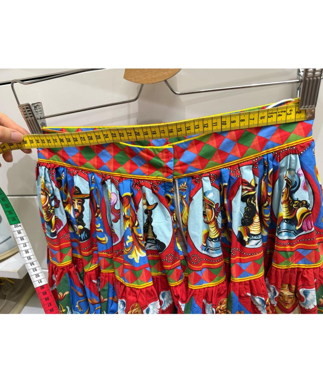 DOLCE&GABBANA Красный хлопковый костюм с юбками, фото 7