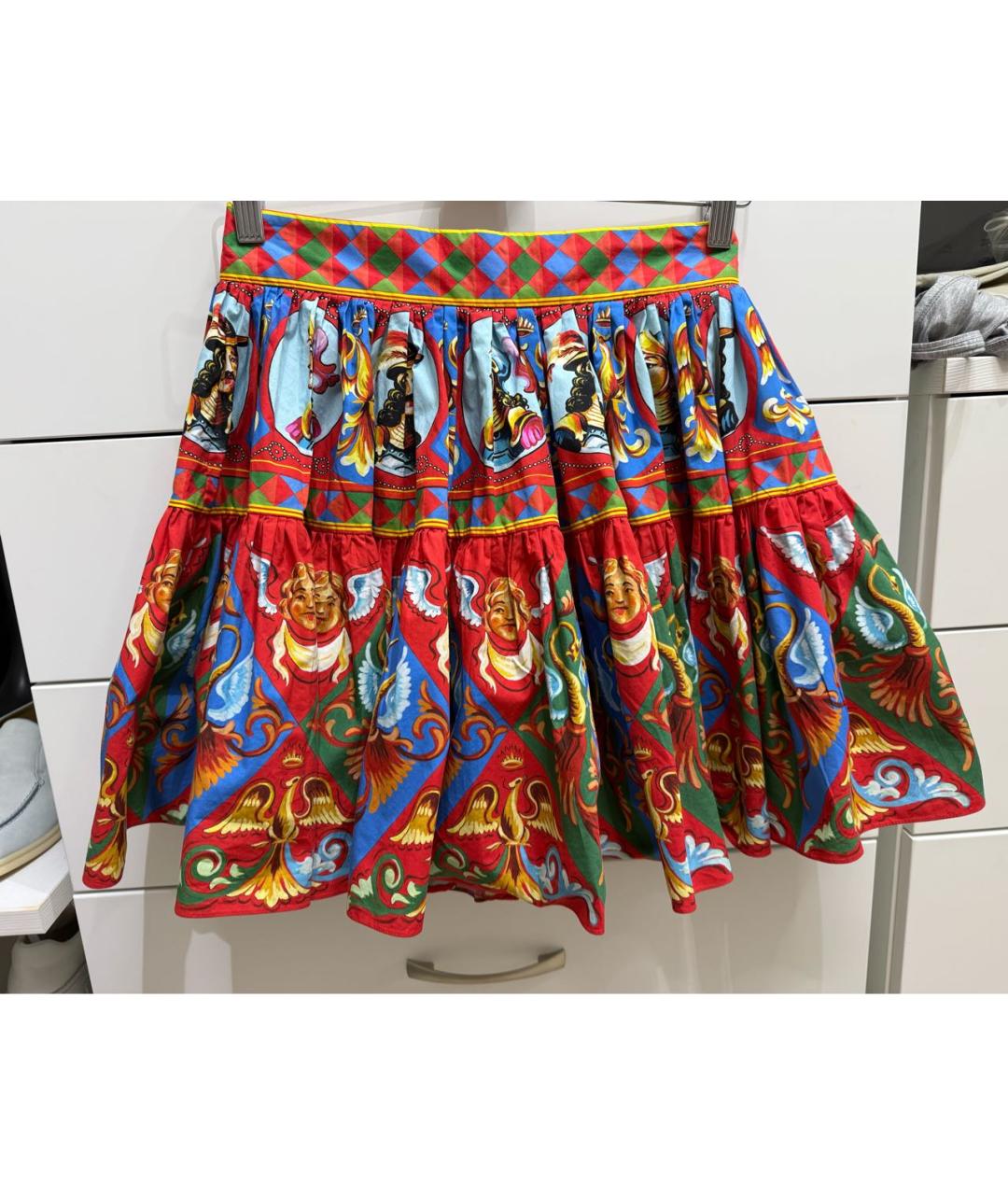 DOLCE&GABBANA Красный хлопковый костюм с юбками, фото 8