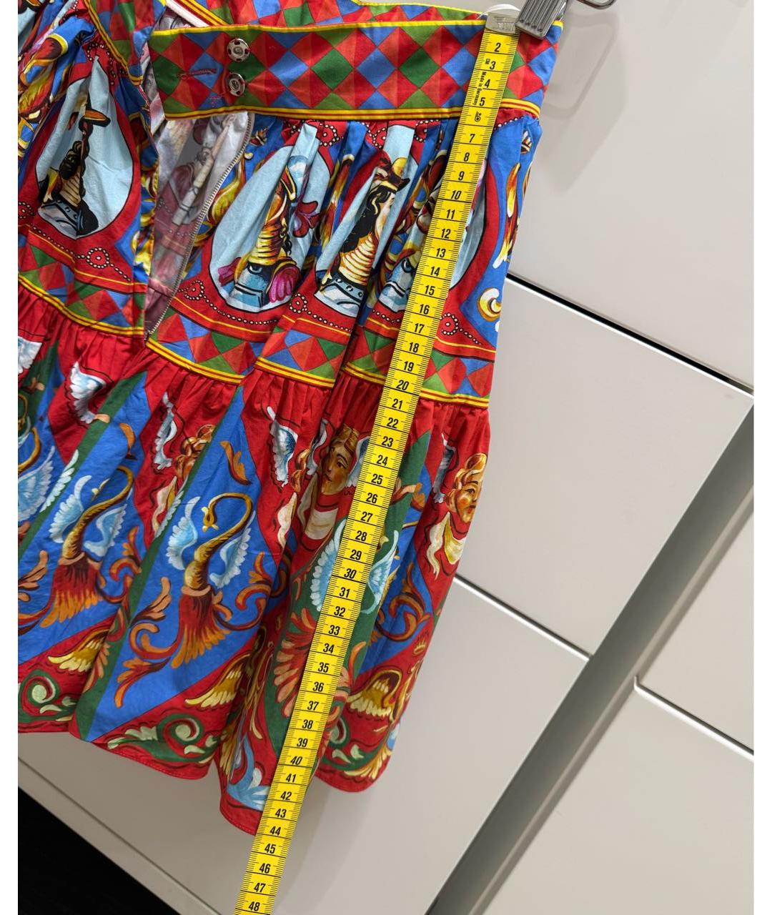 DOLCE&GABBANA Красный хлопковый костюм с юбками, фото 6