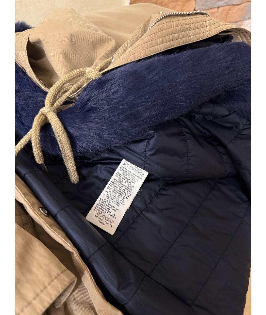 MAX MARA Бежевая парка, фото 8