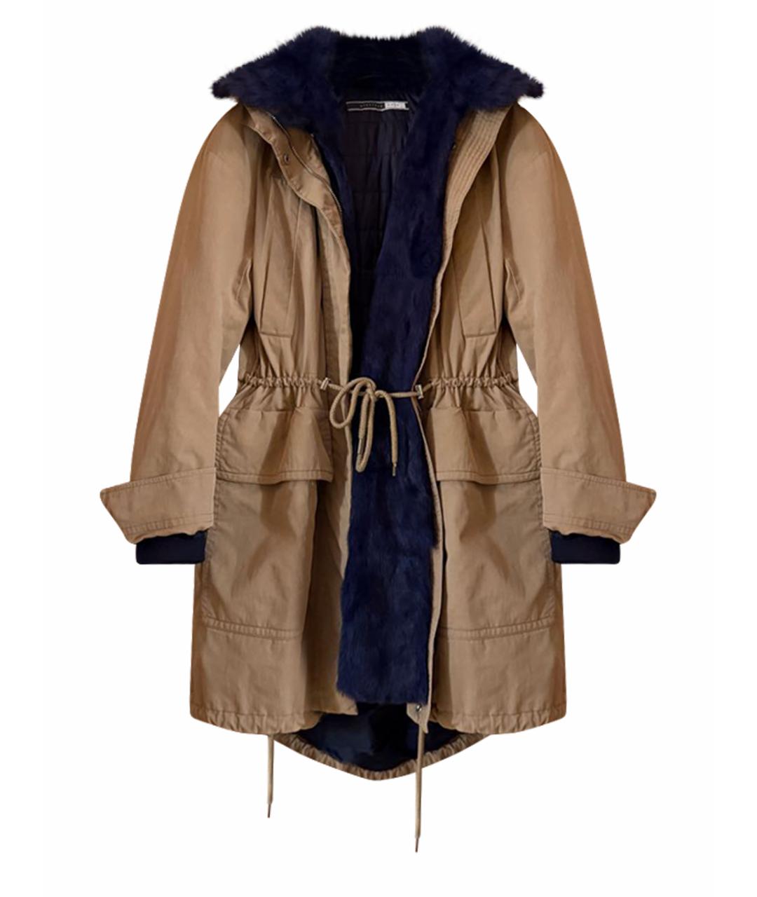 MAX MARA Бежевая парка, фото 1