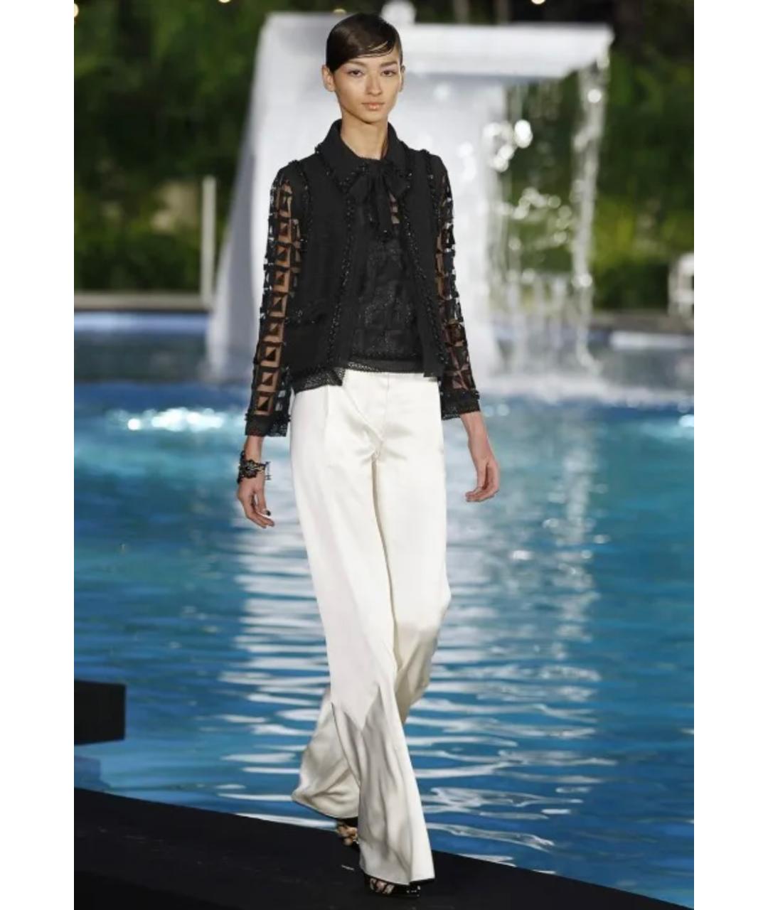 CHANEL Черный твидовый жакет/пиджак, фото 2