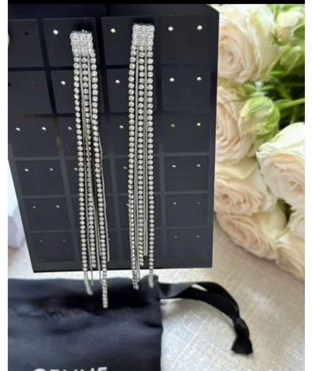 CELINE Серебряные металлические серьги, фото 7