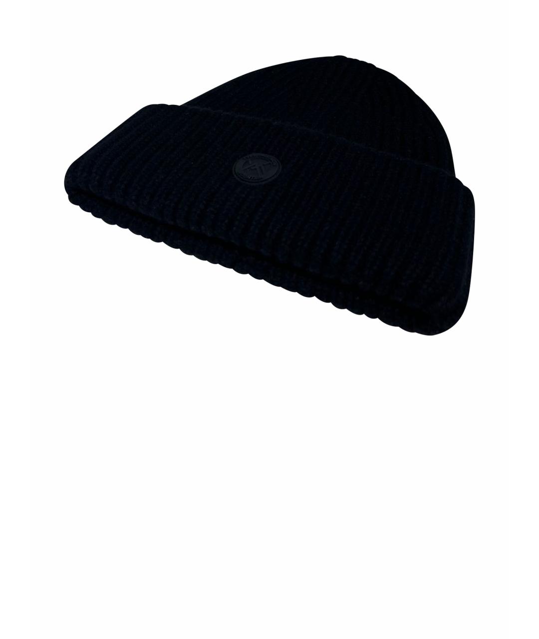 YVES SALOMON Черная шерстяная шапка, фото 1