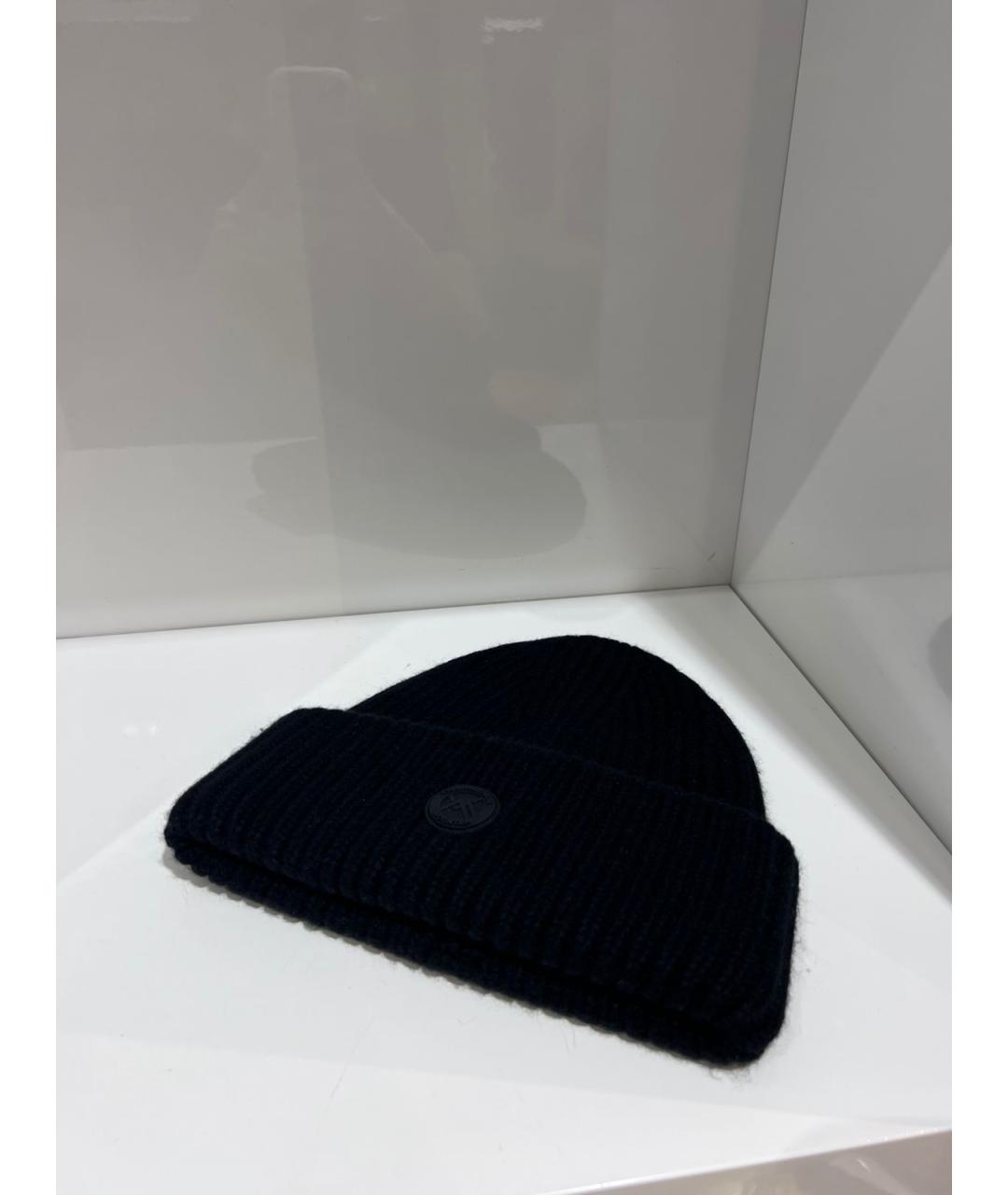 YVES SALOMON Черная шерстяная шапка, фото 3