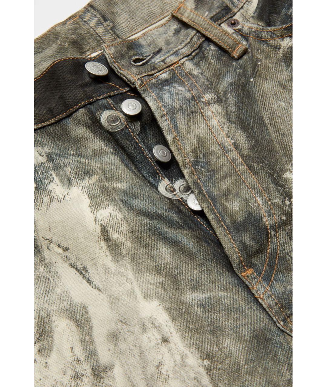 ACNE STUDIOS Бежевые хлопковые прямые джинсы, фото 3