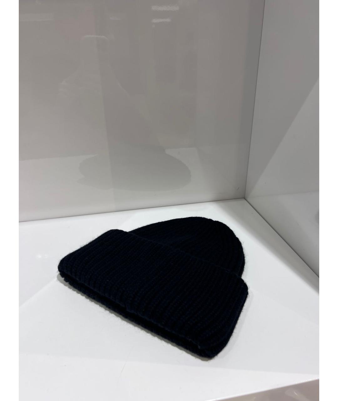 YVES SALOMON Черная шерстяная шапка, фото 2