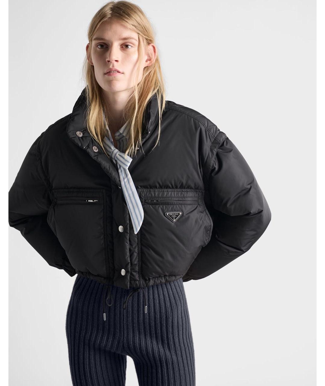 PRADA Черный пуховик, фото 3