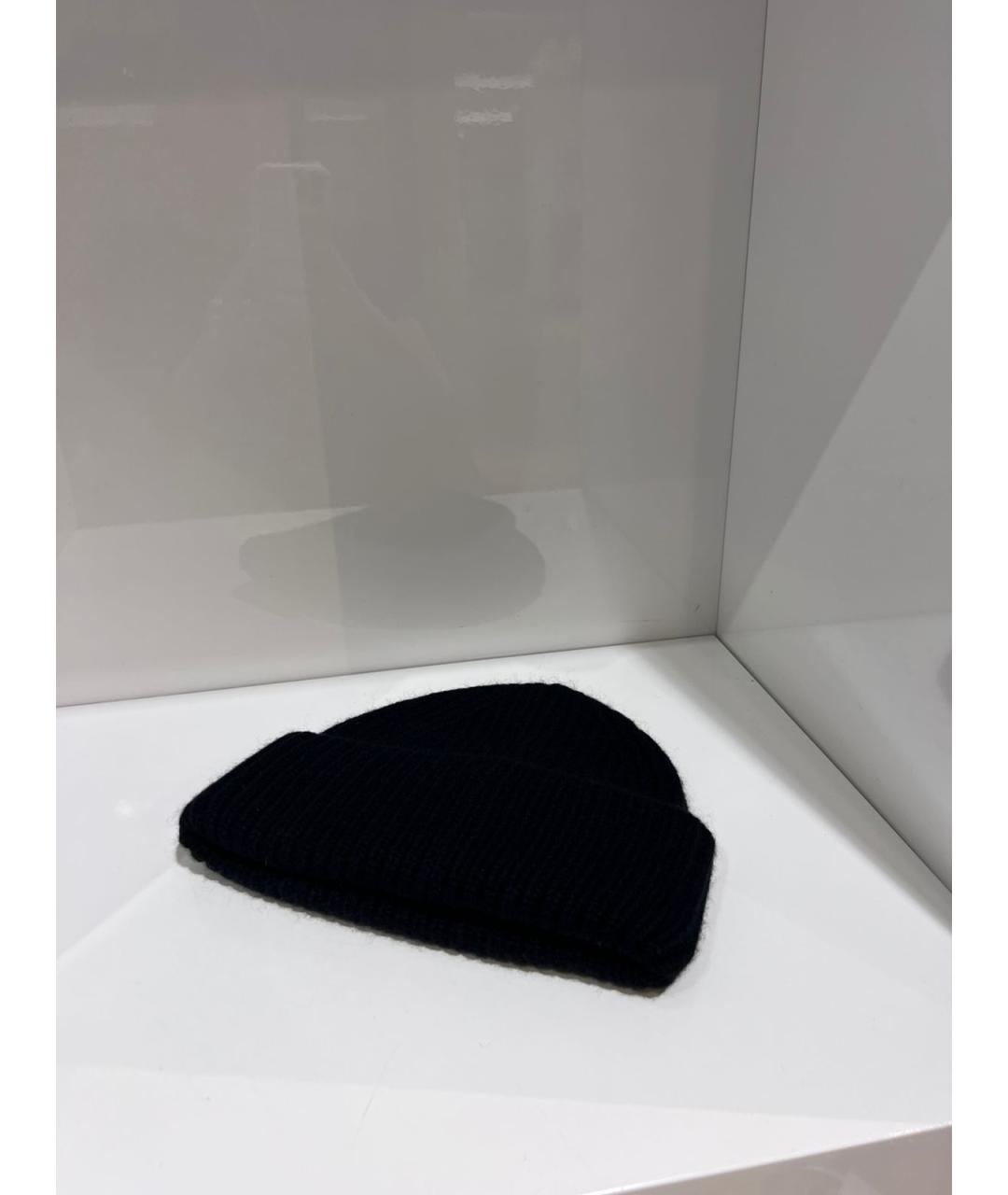 YVES SALOMON Черная шерстяная шапка, фото 3