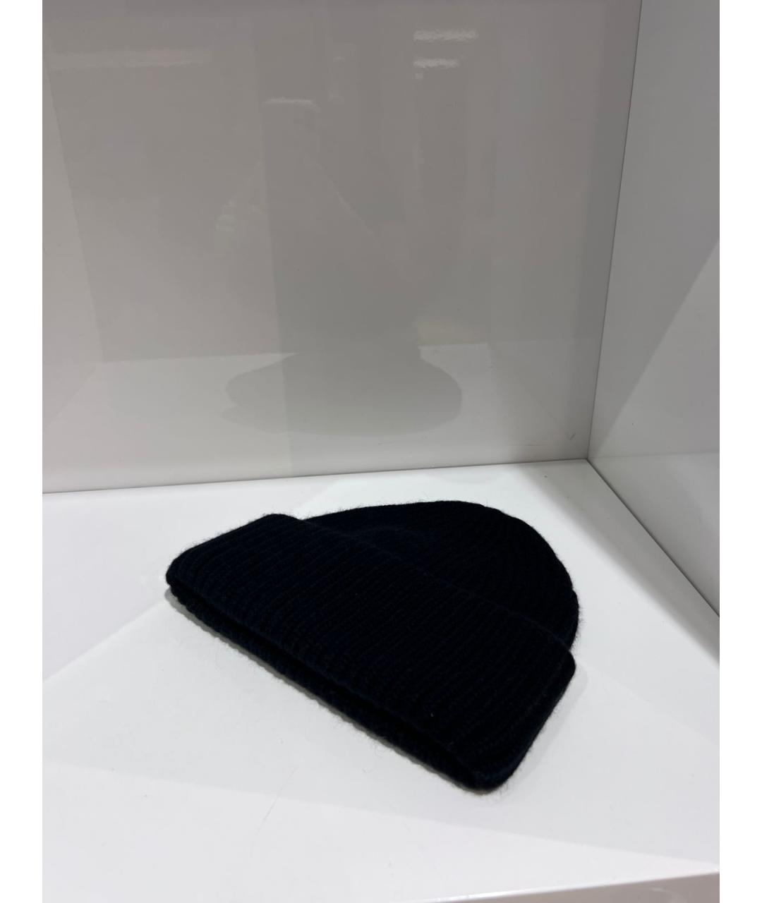 YVES SALOMON Черная шерстяная шапка, фото 2