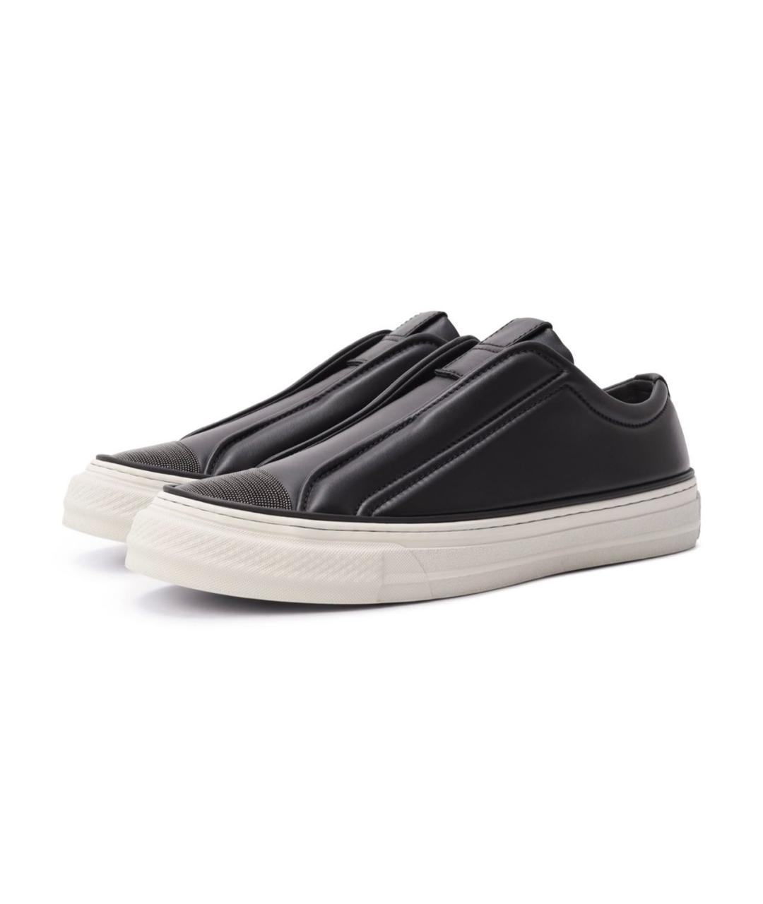 BRUNELLO CUCINELLI Коричневые кожаные слипоны, фото 2