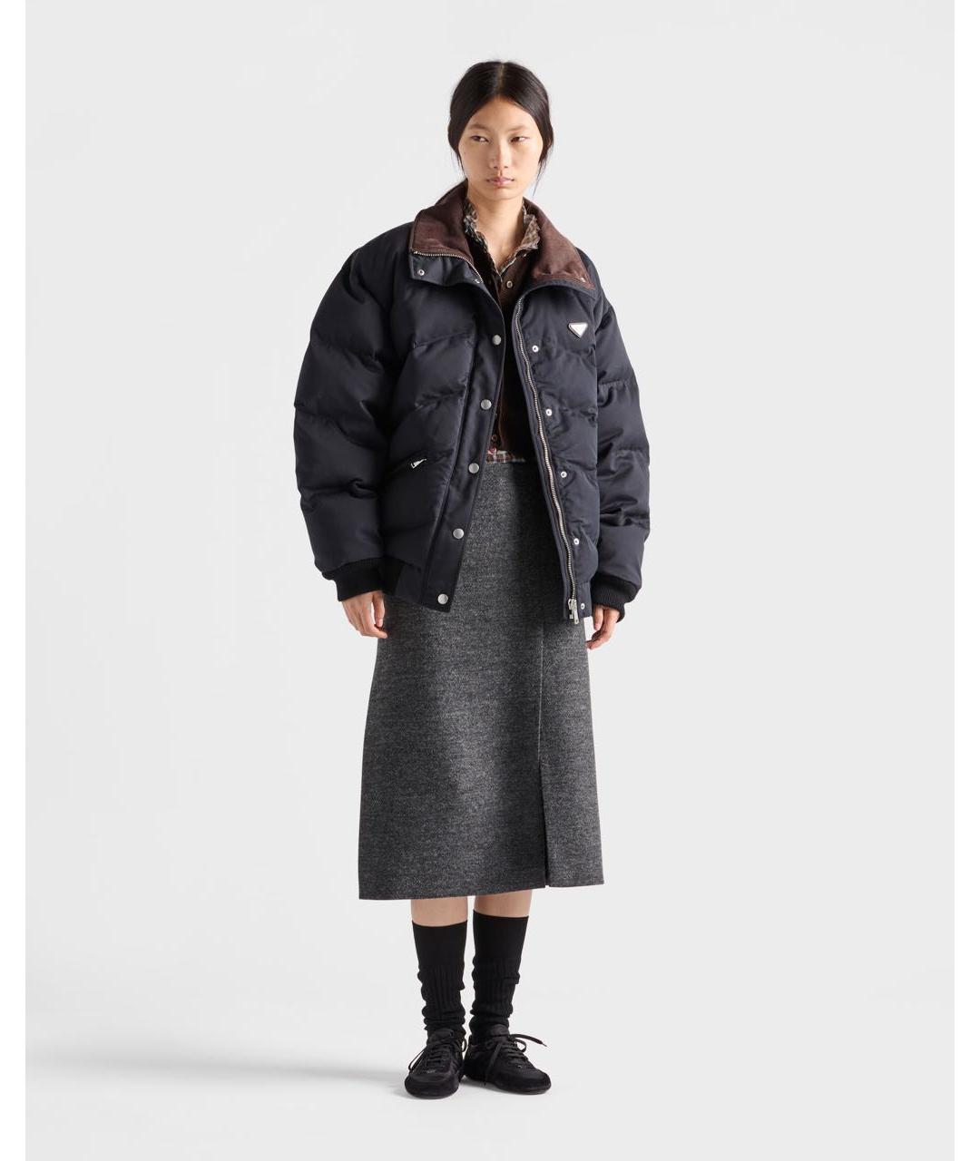 PRADA Черный пуховик, фото 2