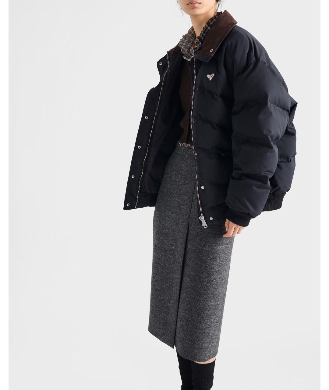 PRADA Черный пуховик, фото 4