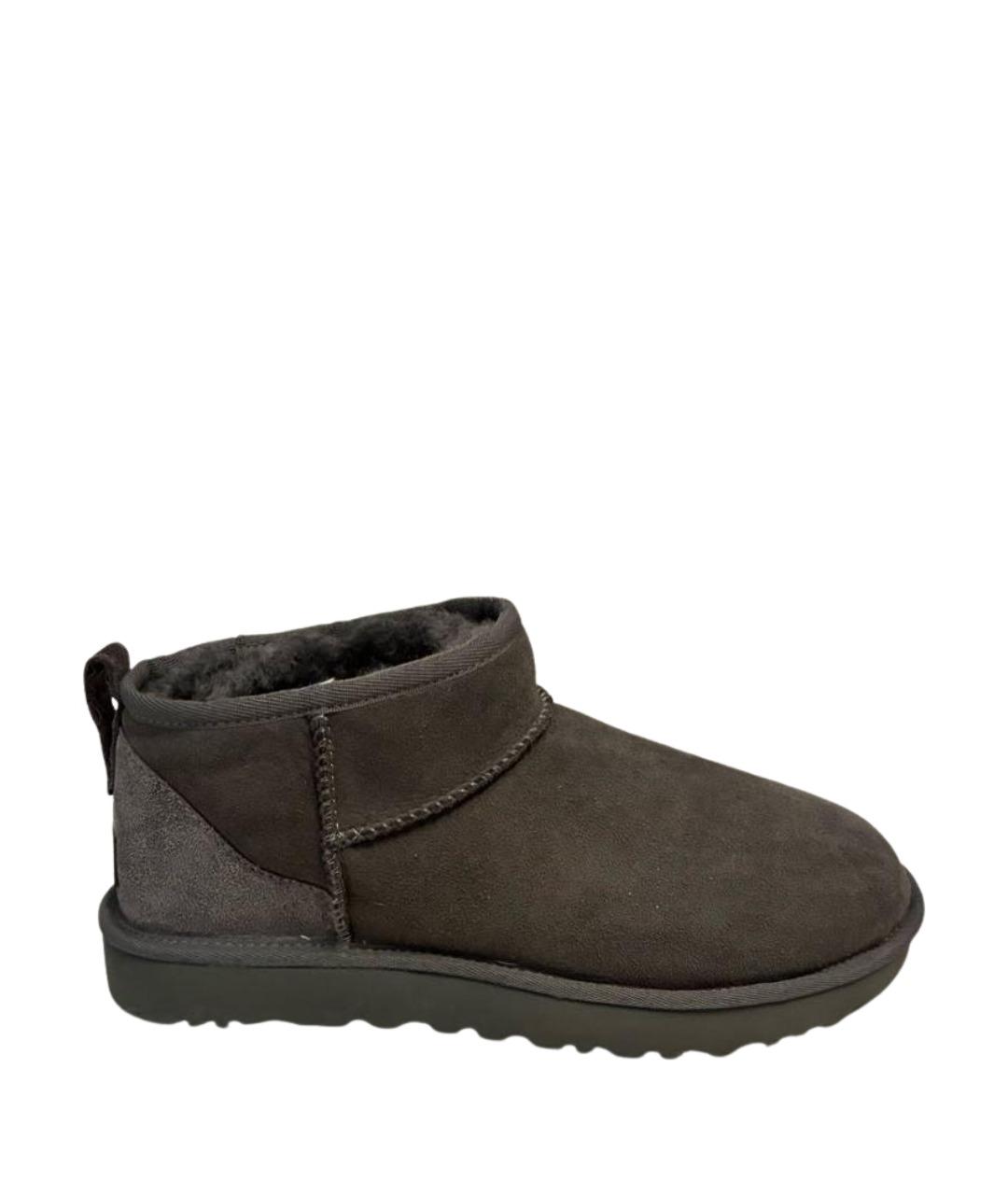 UGG AUSTRALIA Серые нубуковые полусапоги, фото 1