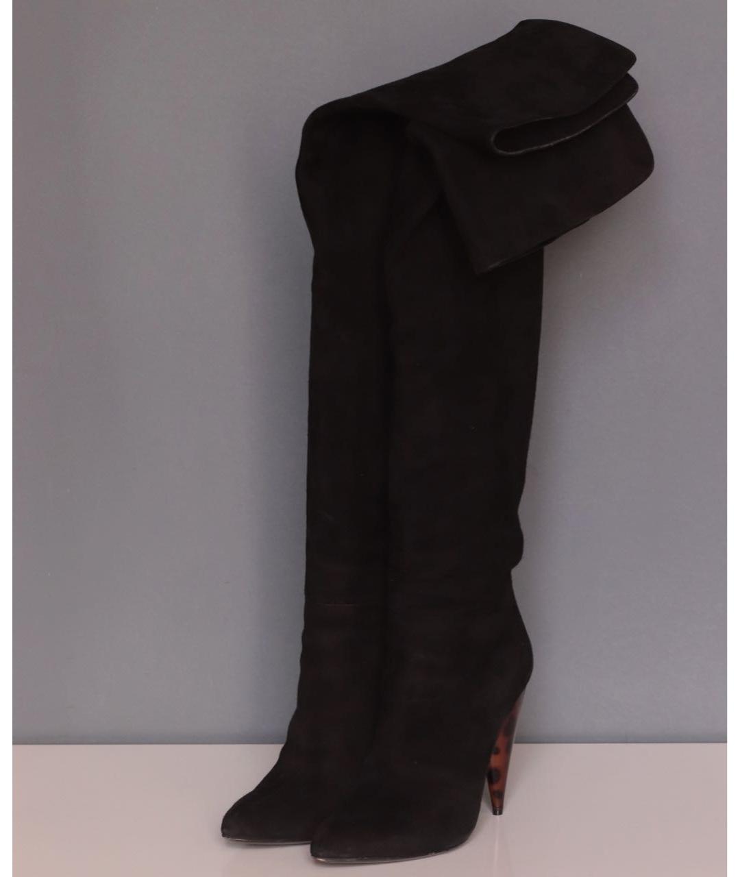 TOM FORD Черные замшевые ботфорты, фото 8