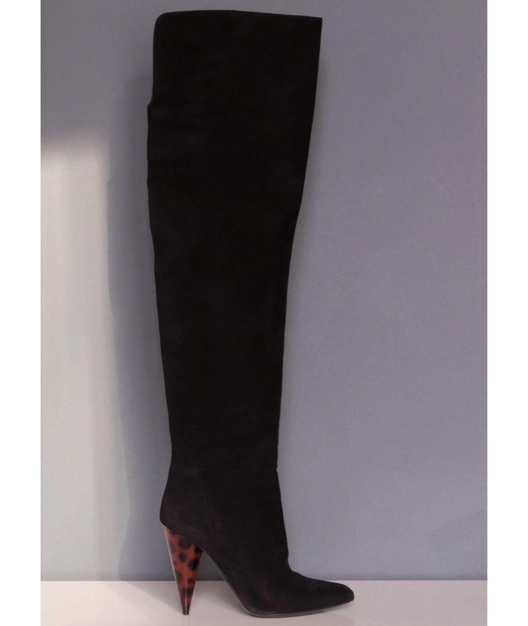 TOM FORD Черные замшевые ботфорты, фото 9