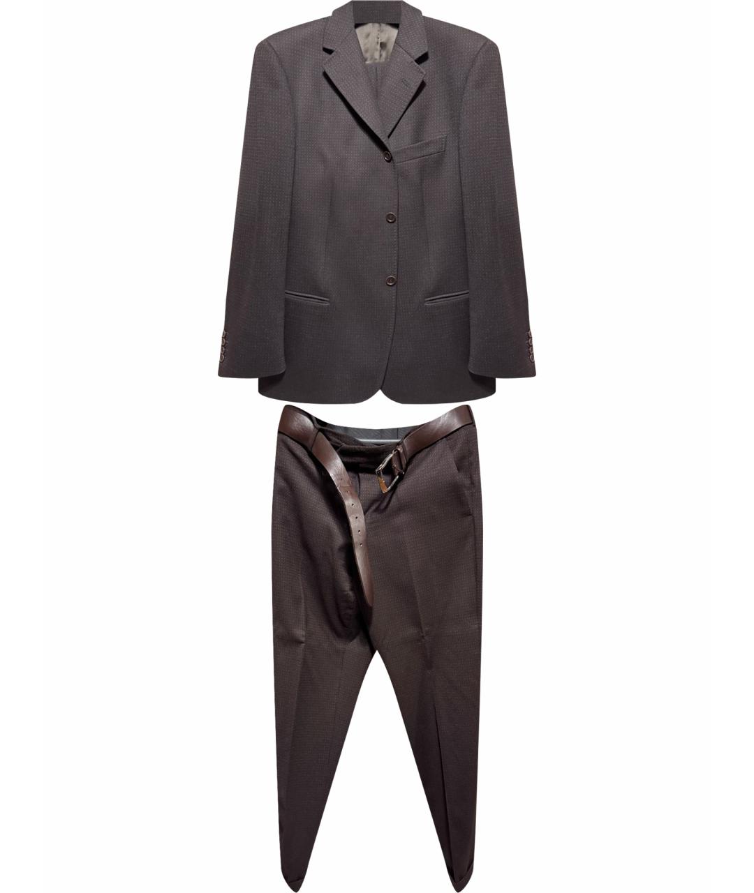 ALEXANDER MCQUEEN Коричневый классический костюм, фото 1