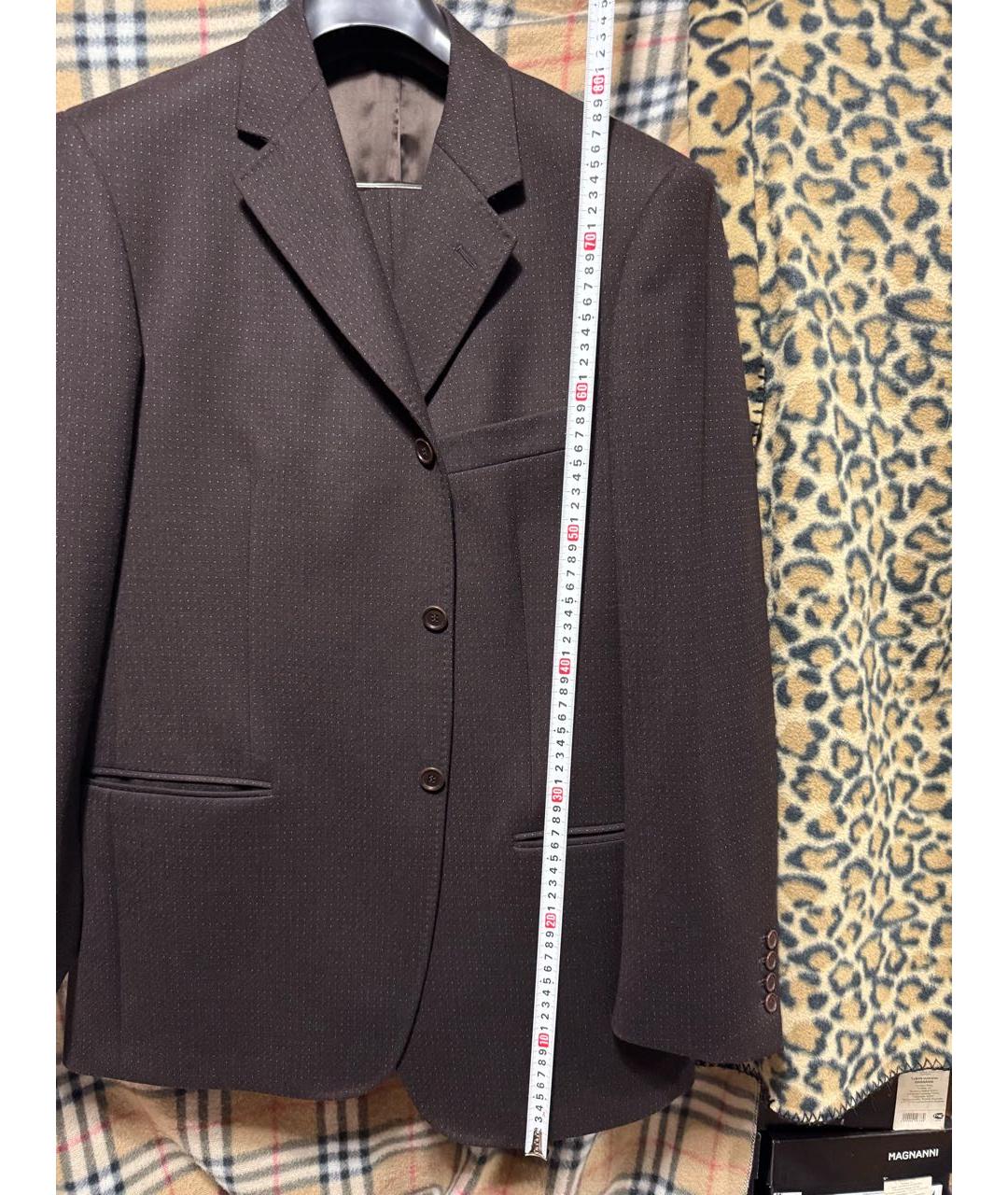 ALEXANDER MCQUEEN Коричневый классический костюм, фото 6
