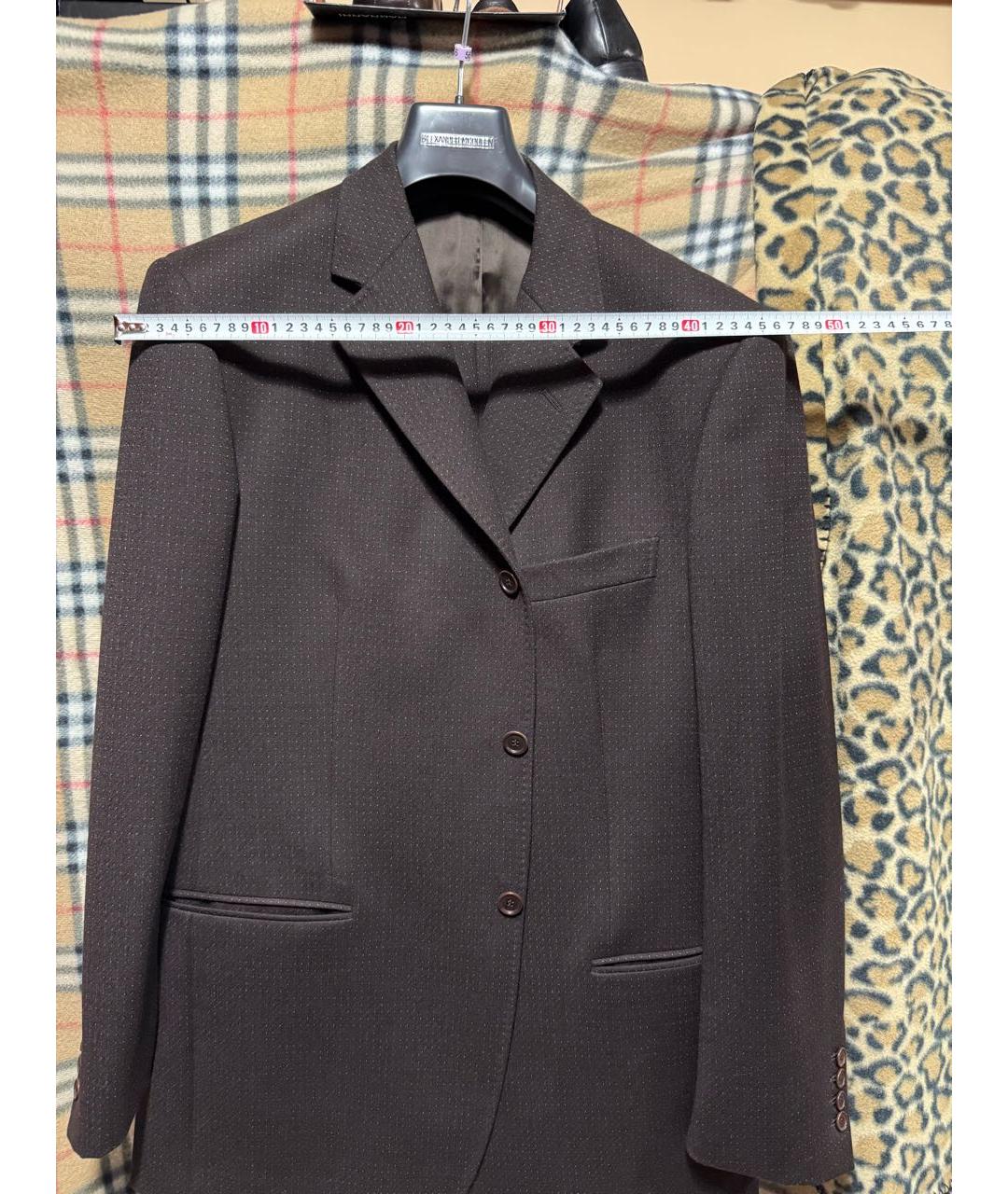 ALEXANDER MCQUEEN Коричневый классический костюм, фото 5