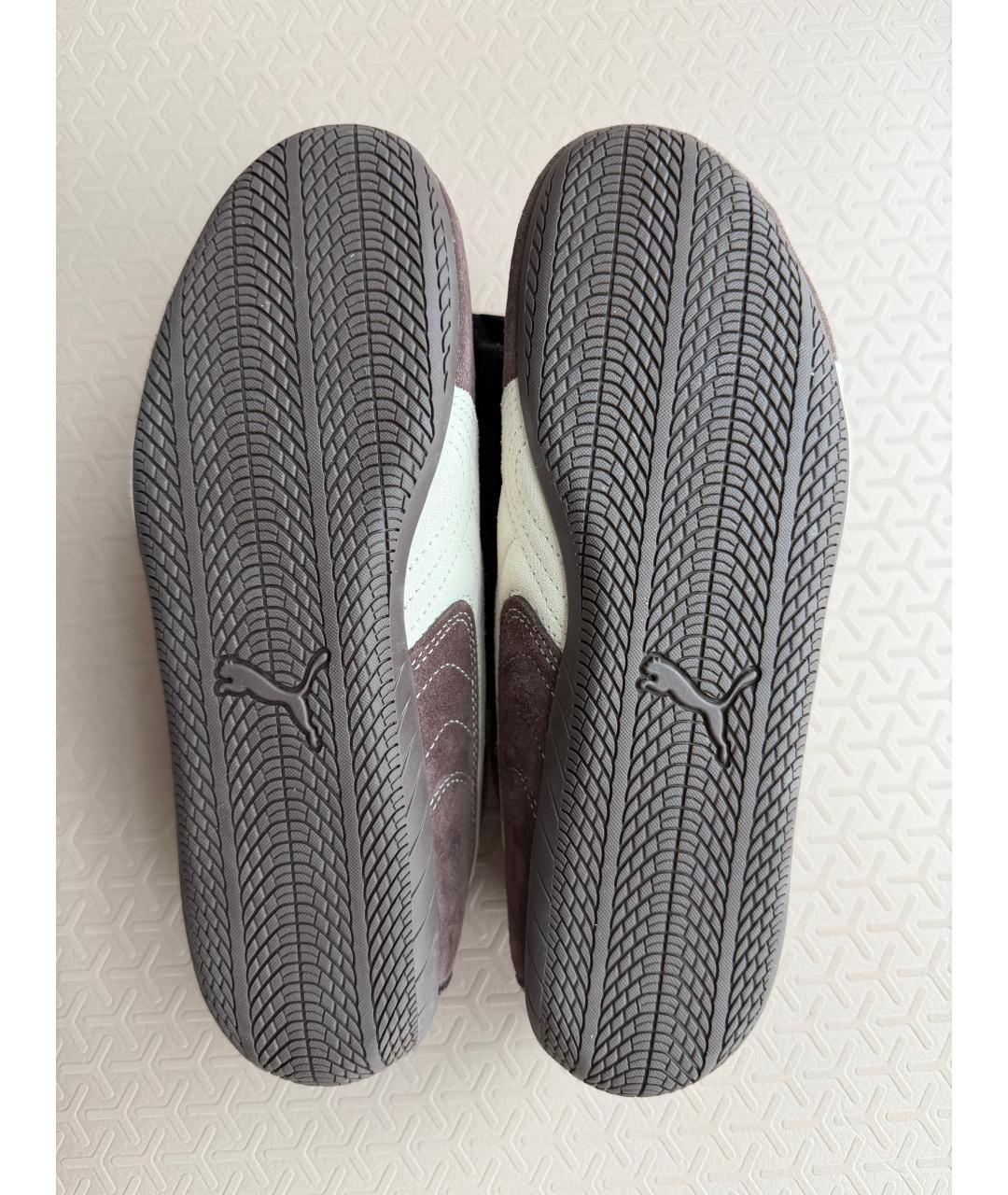 PUMA Коричневые замшевые кроссовки, фото 5