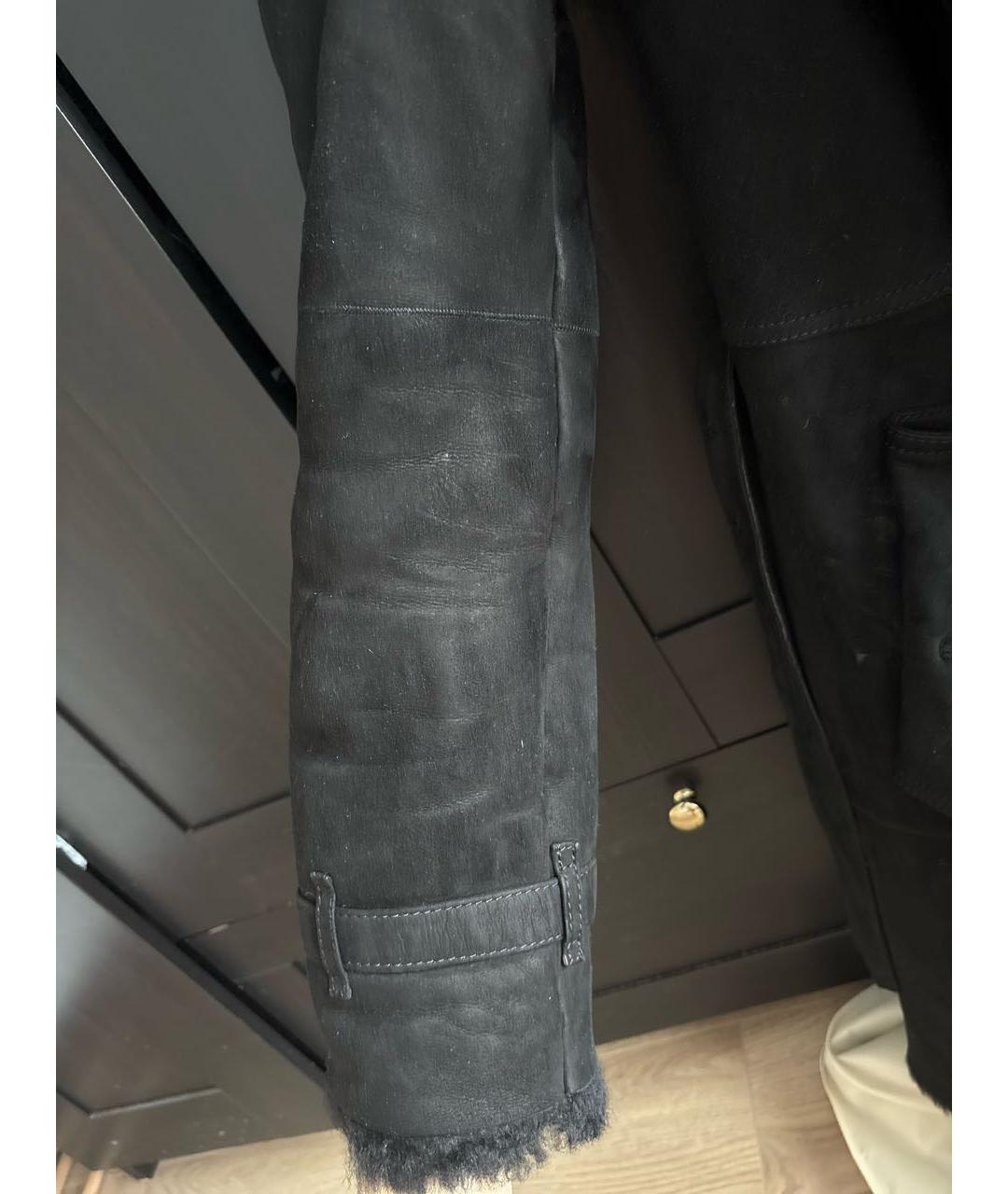 BURBERRY Черная меховая дубленка, фото 5