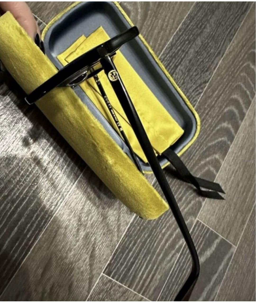 GUCCI Черные пластиковые солнцезащитные очки, фото 6