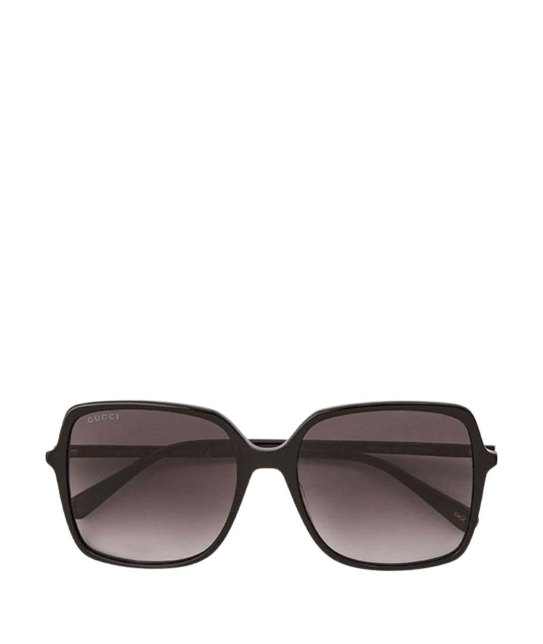 GUCCI Черные пластиковые солнцезащитные очки, фото 1