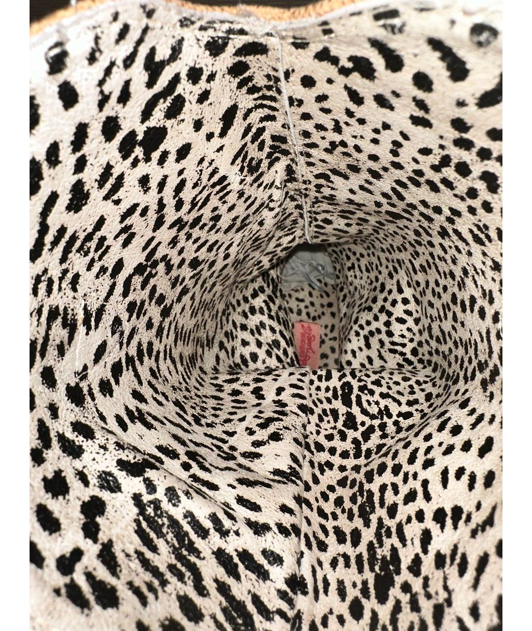 ROBERTO CAVALLI Бежевые текстильные сапоги, фото 7