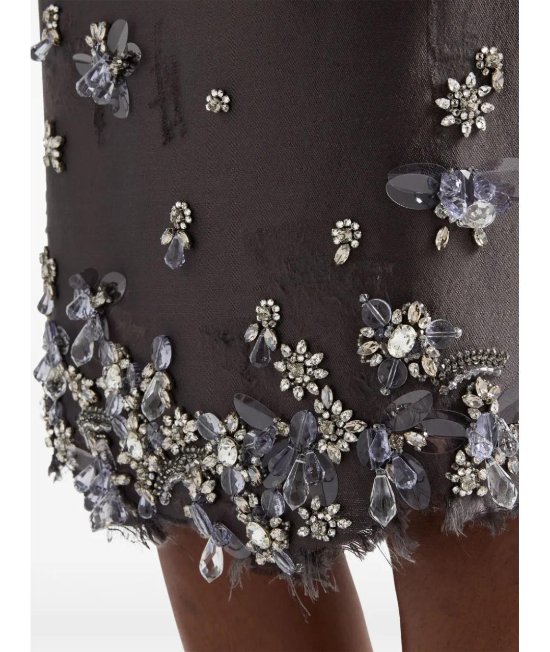 PRADA Серая юбка миди, фото 5