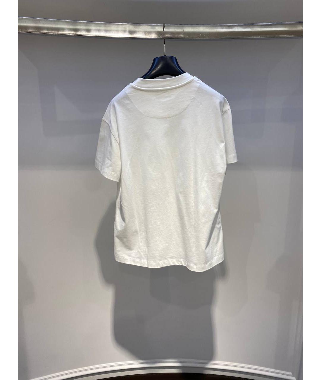 JIL SANDER Белая хлопковая футболка, фото 3