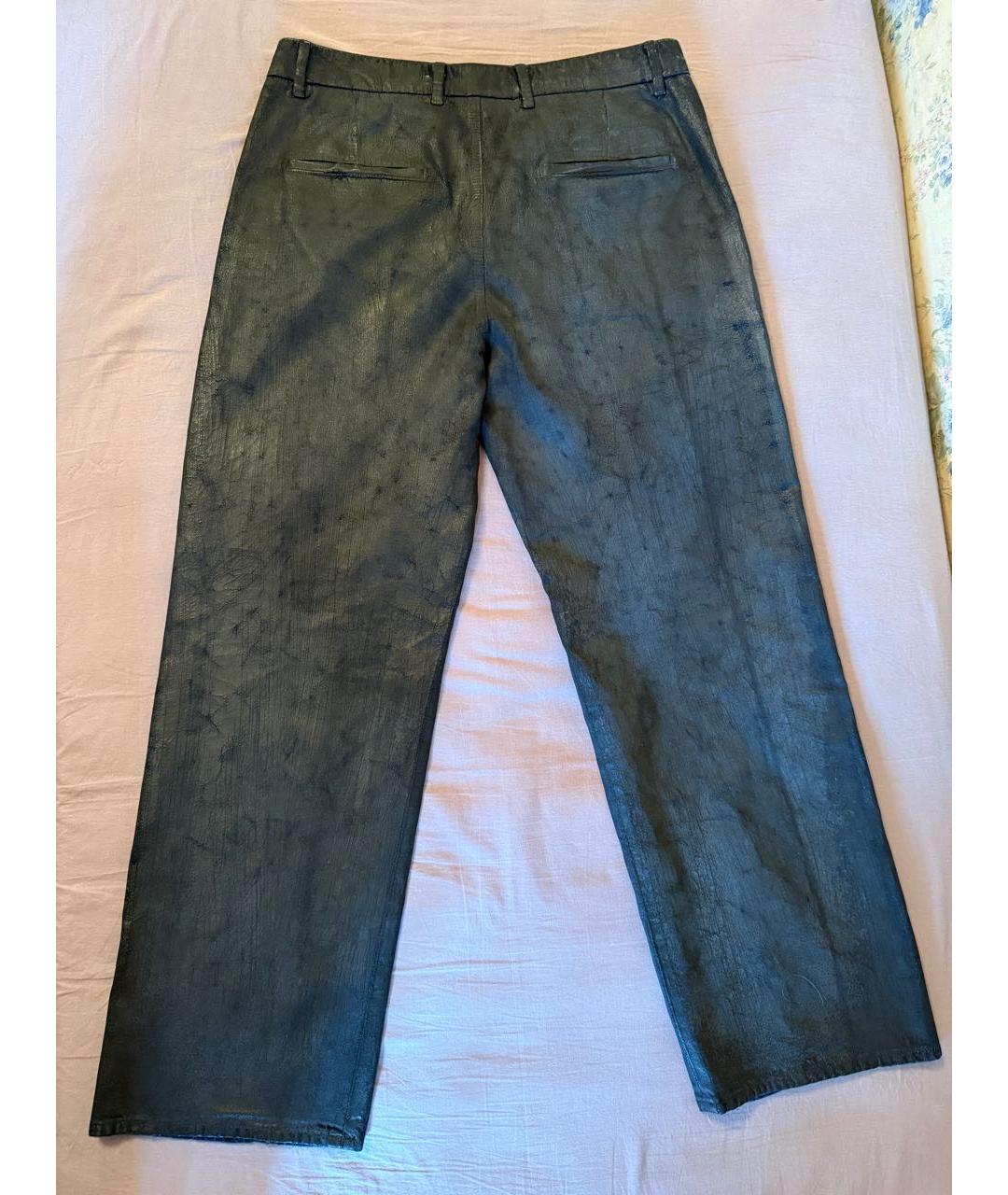 DIESEL Антрацитовые хлопковые прямые джинсы, фото 2