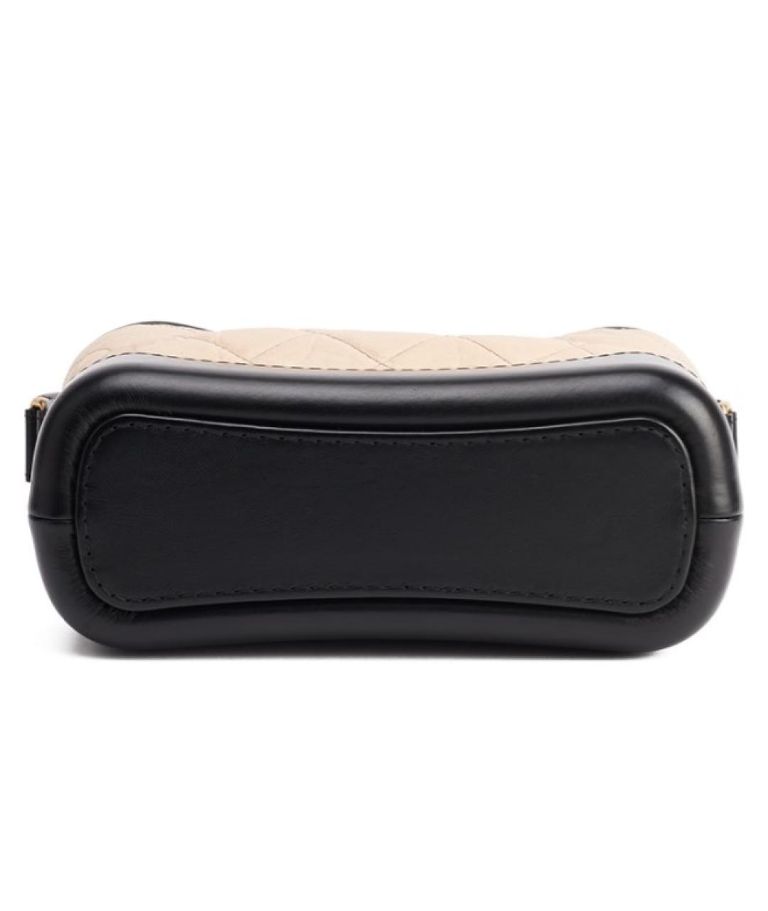 CHANEL Бежевая кожаная сумка через плечо, фото 7