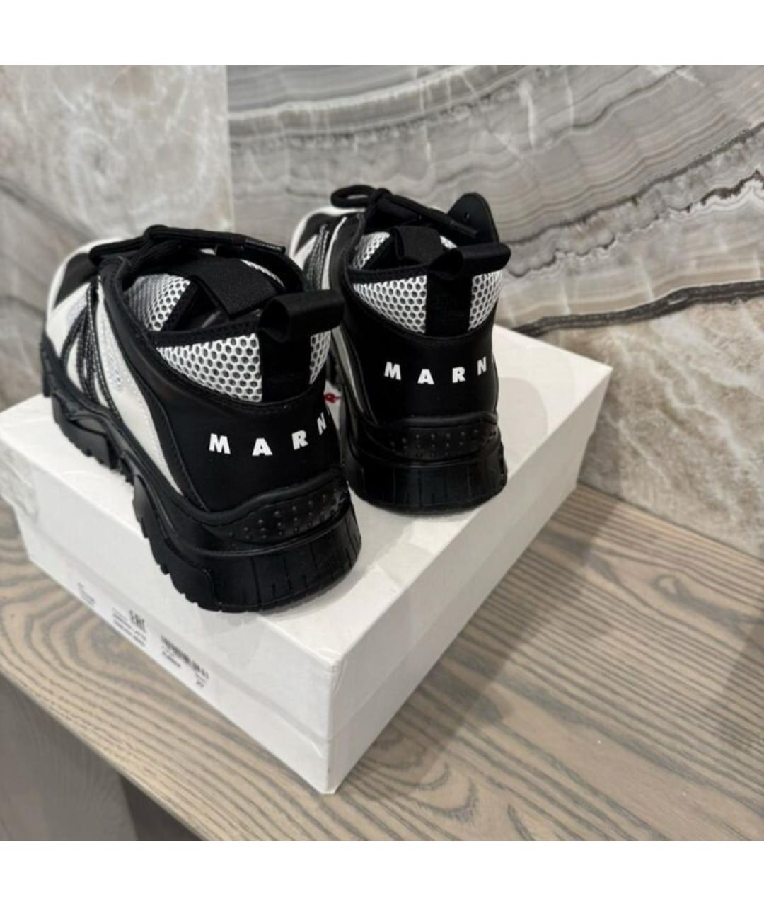 MARNI KIDS Мульти кожаные кеды, фото 3