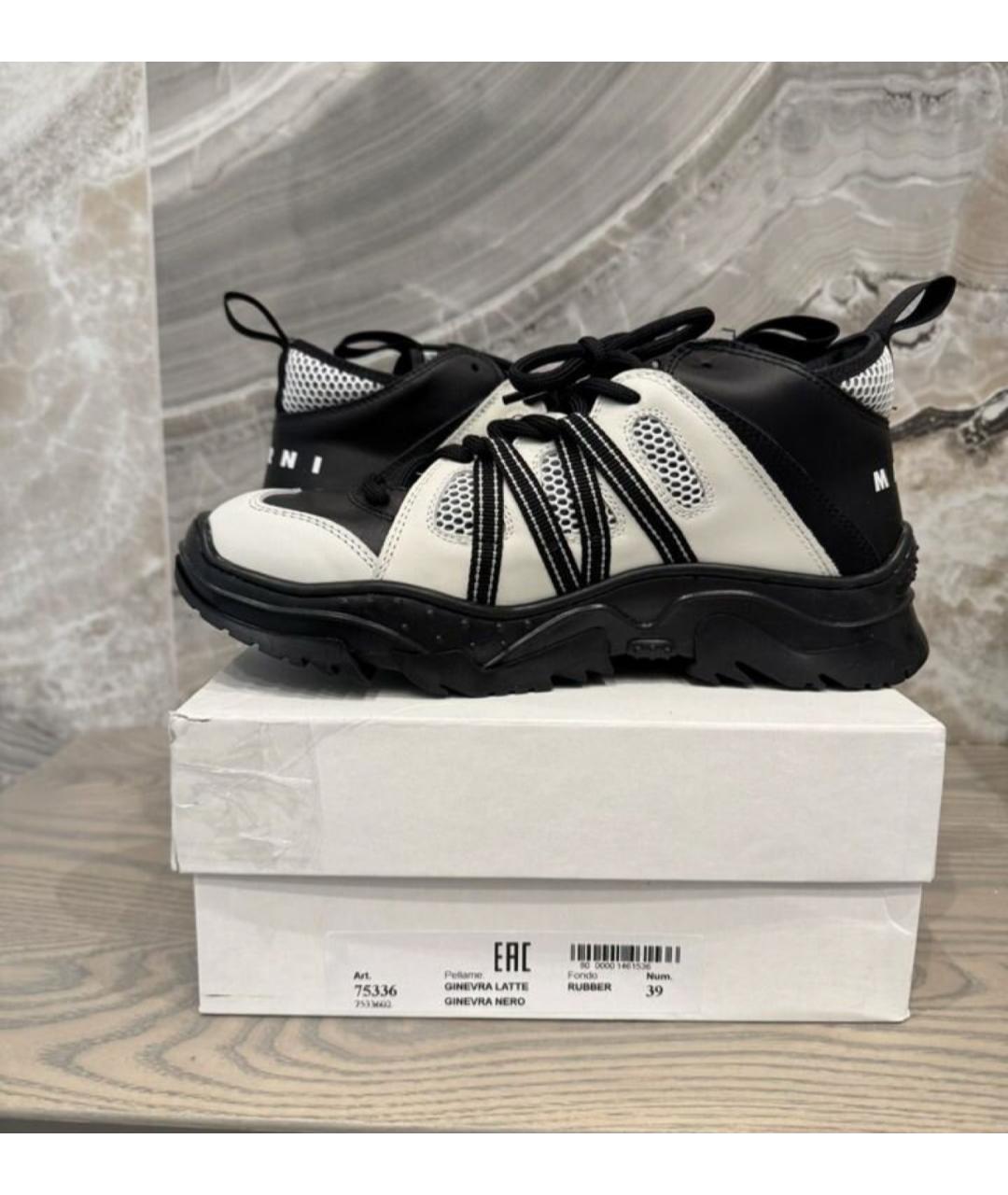 MARNI KIDS Мульти кожаные кеды, фото 2