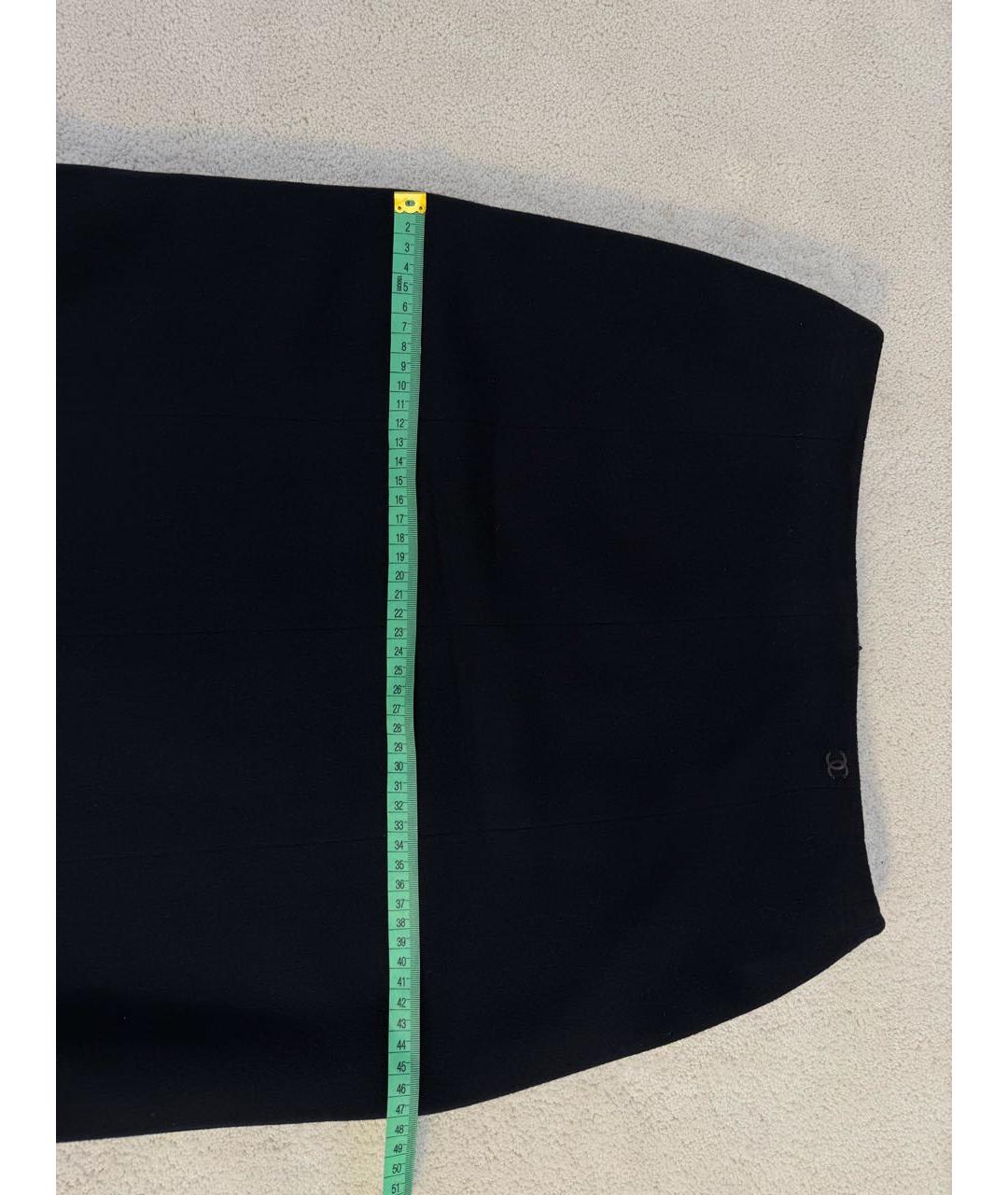 CHANEL Темно-синий кашемировый костюм с юбками, фото 8