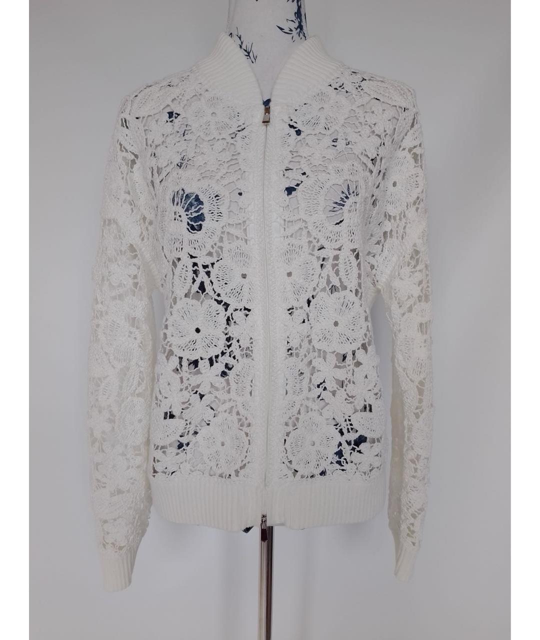 P.A.R.O.S.H. Белый хлопковый кардиган, фото 4