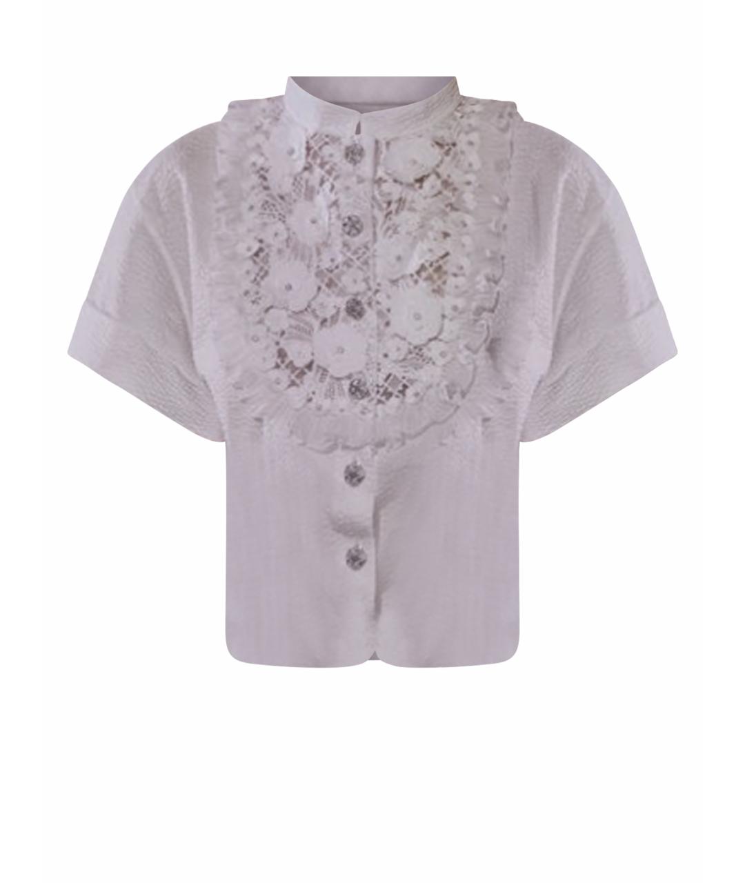 CHANEL Белая хлопковая блузы, фото 1