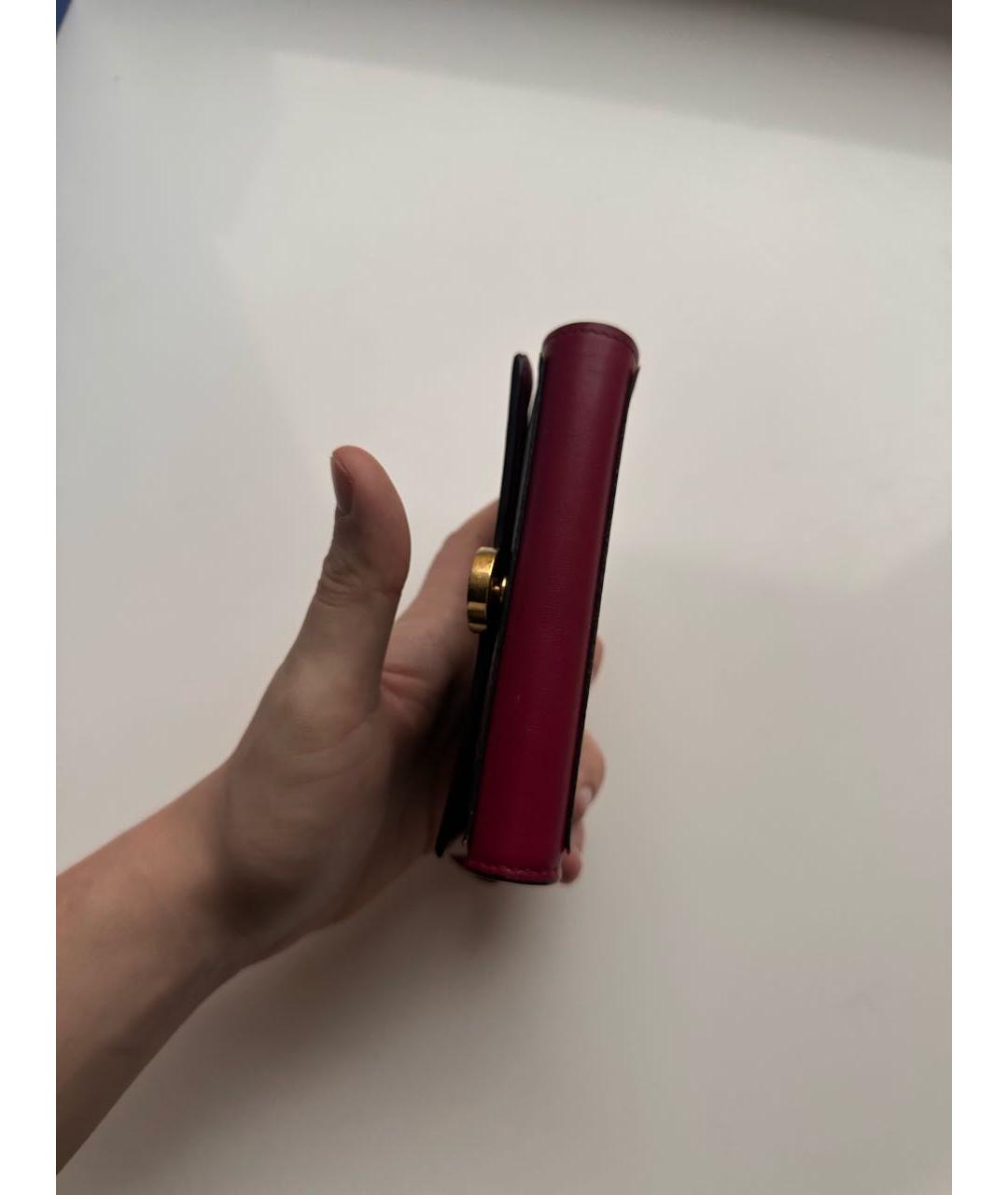 LOUIS VUITTON Коричневый кожаный кошелек, фото 6