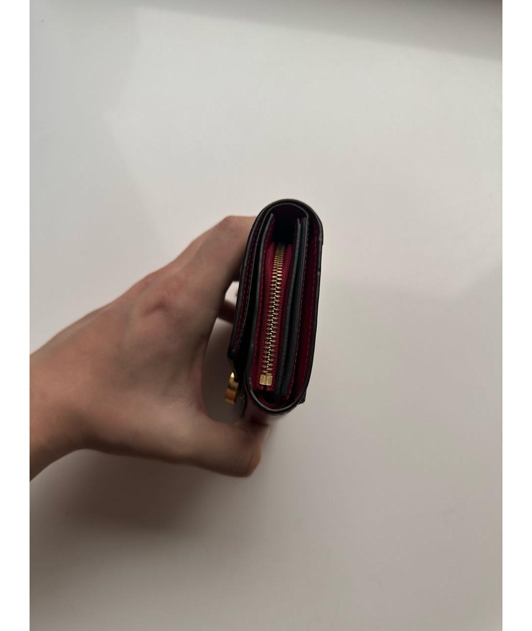 LOUIS VUITTON Коричневый кожаный кошелек, фото 5