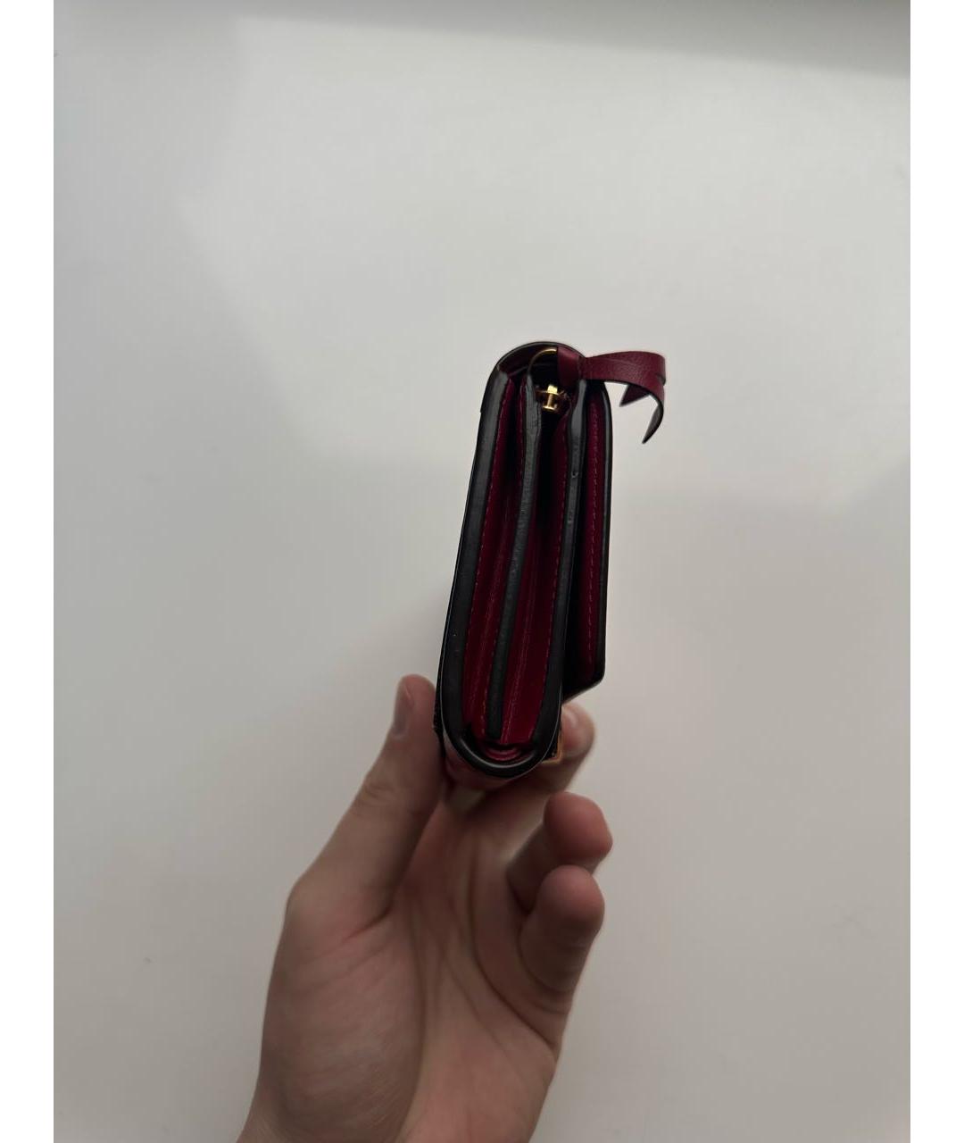 LOUIS VUITTON Коричневый кожаный кошелек, фото 7