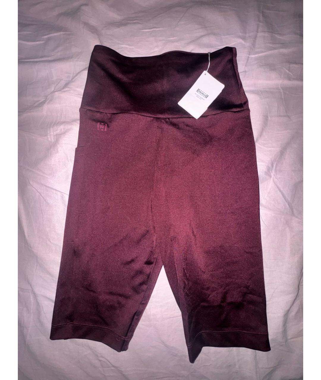 WOLFORD Бордовые полиамидовые спортивные брюки и шорты, фото 4